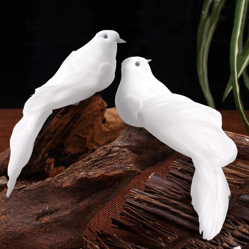 Bird Artificial Doves Indoors Outdoors Lover Ornament