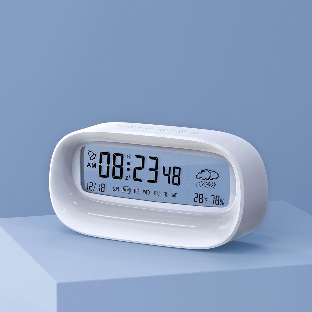Smart Calendar Alarm Clock Transparent Multi-Function Home Office Desktop Digital Clock
