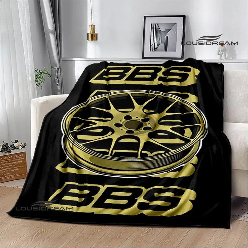 3D BBS racer Retro bedrukt dekens picknickdekens Flanellen deken Zacht en comfortabel dekentje Huis beddengoed Verjaardagscadeau