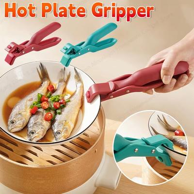 Multi-Purpose Anti-Scald Bowl Holder Clip Solid Color Color Silicone Home Clip Kitchen Scalding Oven Accessories Tool