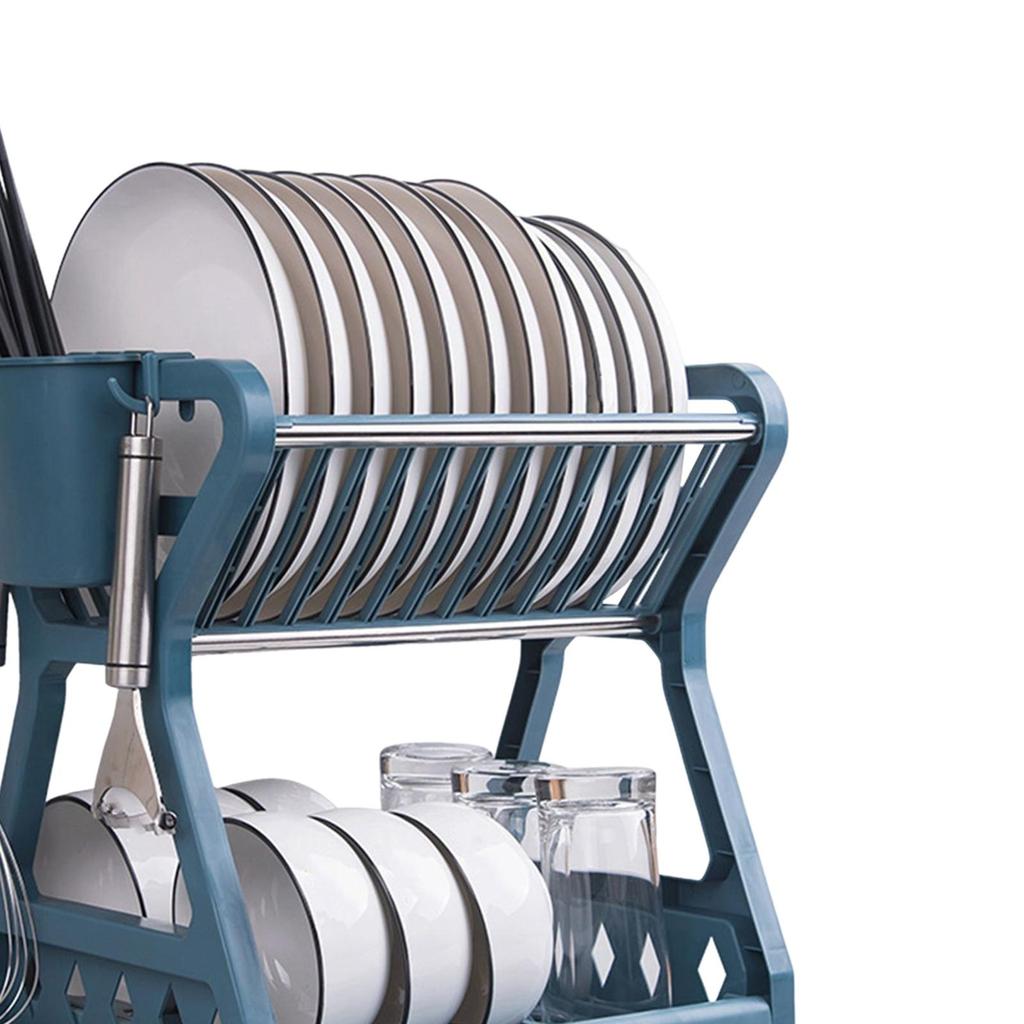 Dish filter Drainer Rack Removable Utensils Organizer for Kitchen