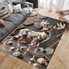 Majestic Crystal Adorned Deer Carpet Yoga Living Room Room Decor Children's Crawling Mat Doormat Area Rug Games Mat