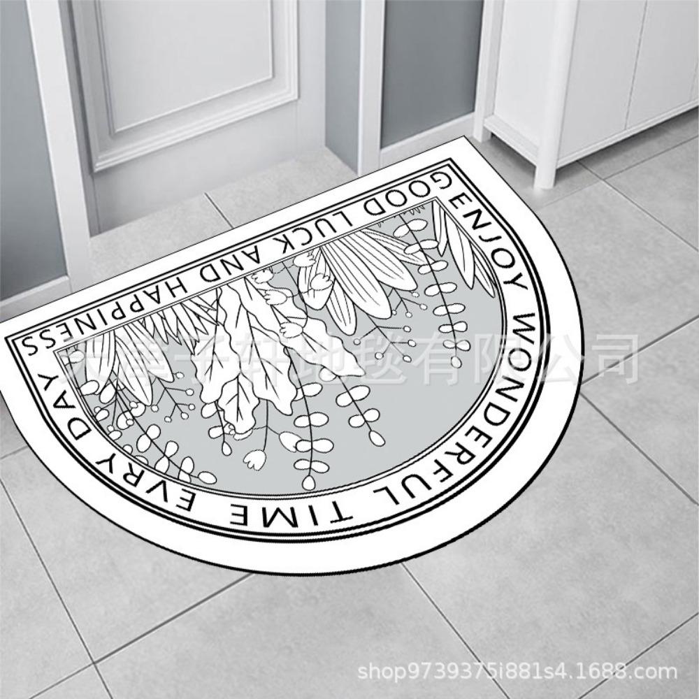 Nordic National Wind Diatom Mud Mat Bathroom Toilet Absorbent Non-slip Dirty and Easy To Clean Porch Mat