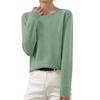 Women's And Winter Fashion Long-sleeved Basic -neck Loose Pullover Sweater Top
