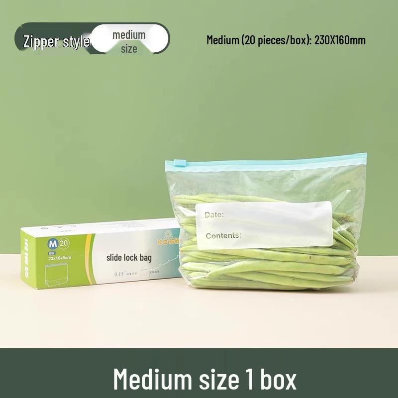 Zesílené mrazicí sáčky se zipovým uzávěrem pro domácí skladování potravin