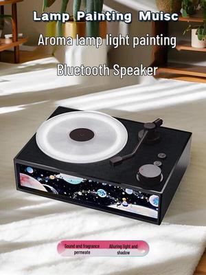 Round-X19 Vintage Aroma Diffuser Bluetooth Speaker CN Plug (adapter Included)