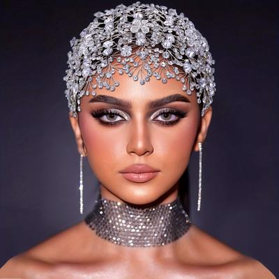 1pc Bridal Rhinestone Headpiece Crystal Hair Band Sparkly Hair Jewelry Wedding Party Hair Accessories For Women