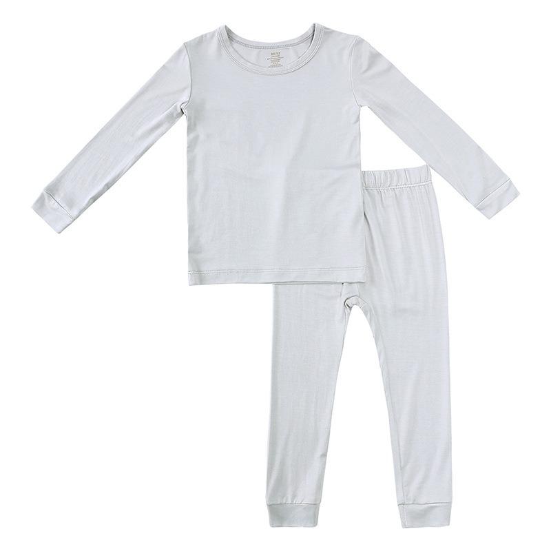 Bamboo Fiber Kids Boys Girls Clothes Set Breathable Pajamas Short Sleeve Top+Shorts Baby Loungewear Children's Sleepwear