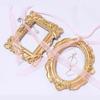 Mini Gold Picture Frame Victorian Small Resin Antique Photo Frame Tiny Baroques Ornate Frame Without Glass or Backing