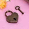 Metal for Wish Lock Mini Heart Archaize Padlocks With for Key Jewelry Box Decorative Padlock for Lovers, Girls, Students