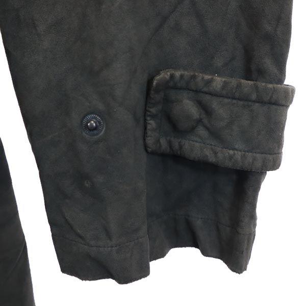 BURBERRY Sanyo Shokai Made in Japan Faux leather lining coat Quilted back Men's Used