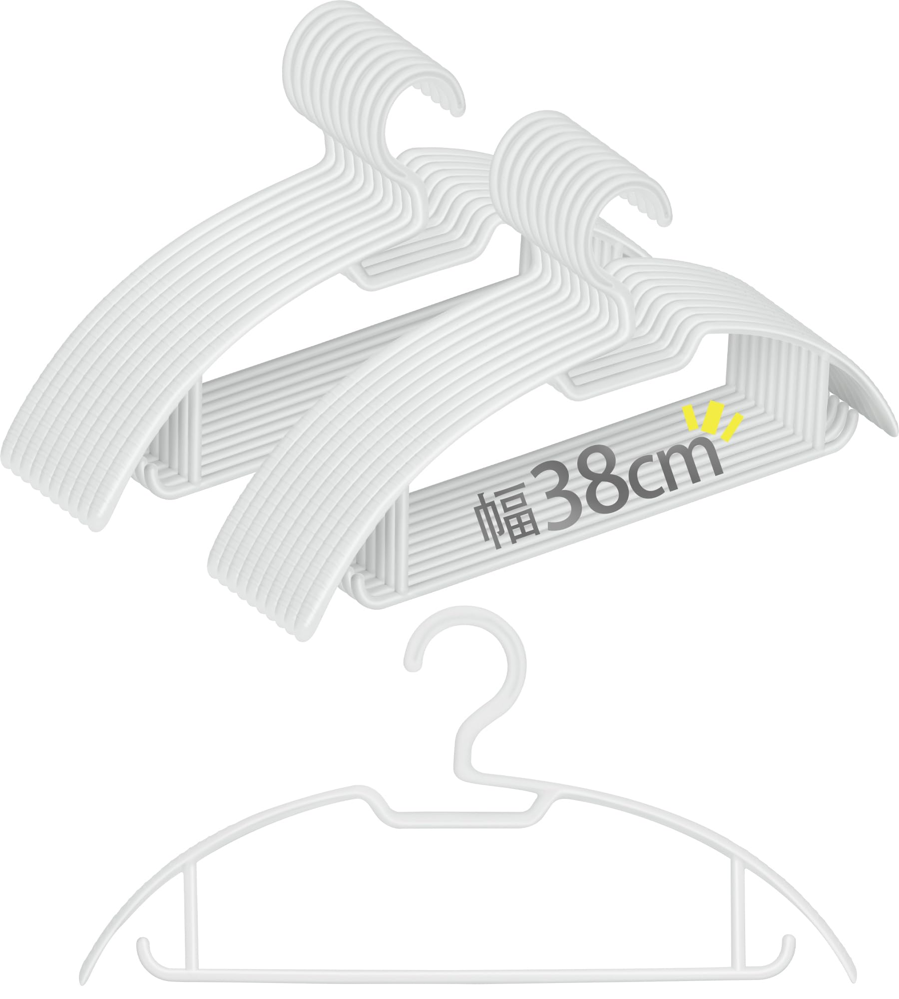

for Women with a Width of 38cm Say Goodbye to Clothes Losing Their TITIROBA Hanger Set of 20 Prevents Clothes from Losing Prevents Collar Leaves No
