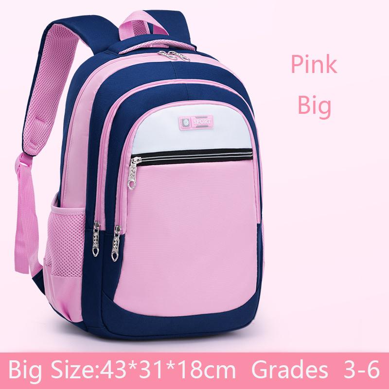 Sacs d'école pour enfants Vert Rose Mode Simple Sac à dos pour enfant Cartable Adolescent Garçons Filles Sacs à dos Sac de sport Imperméable Mochila