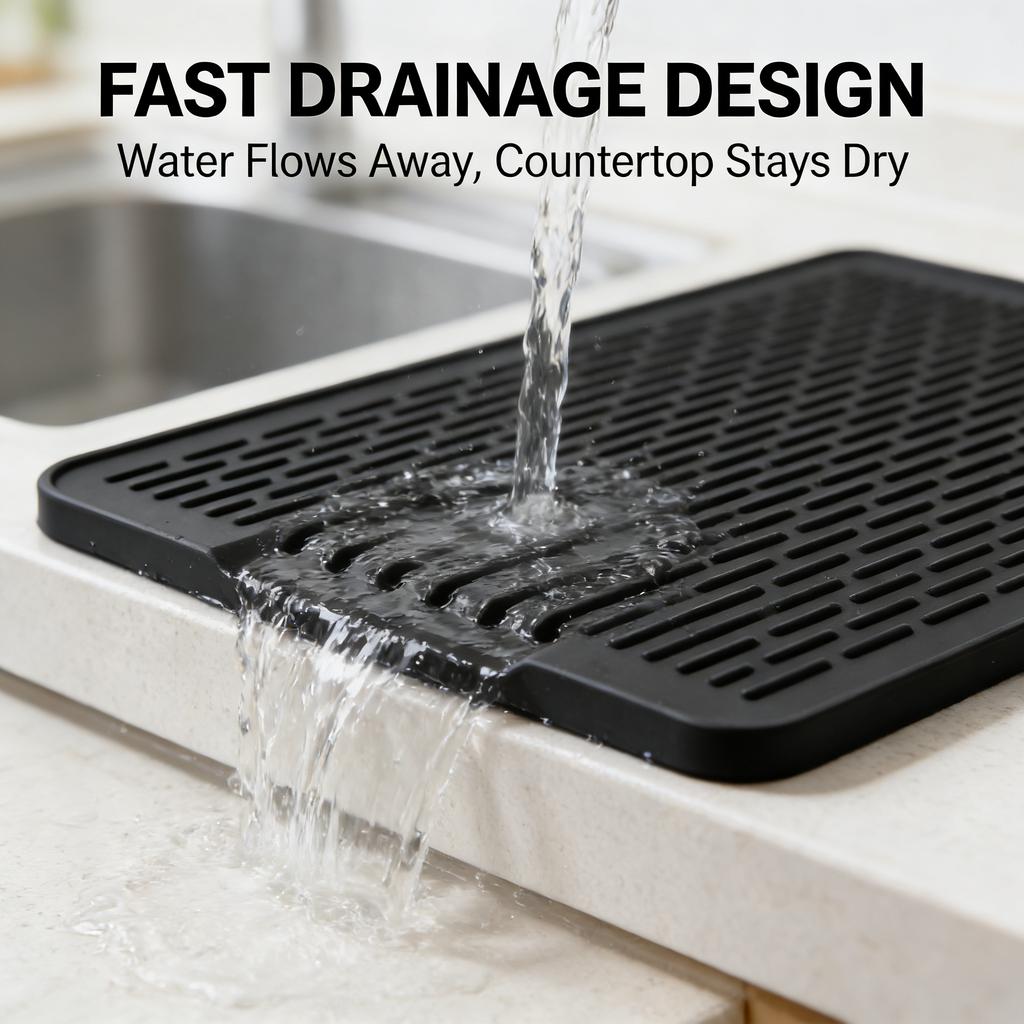 Silicone Electric Stove Top Cover - Heat-Resistant Non-Slip Glass Cooktop Protector Multi-Functional Oven Mat