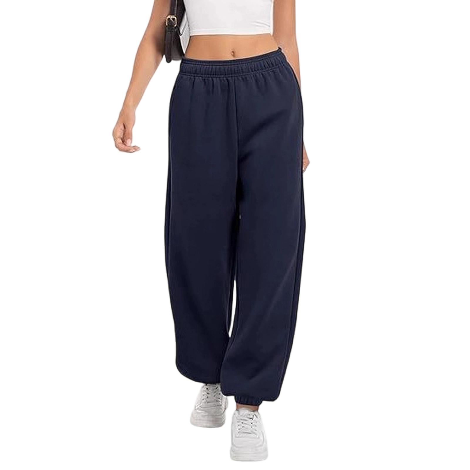 Comfortable Men s Loose Fit Cuffed Jogger Pants with Large Pockets and Adjustable Drawstring for Running S