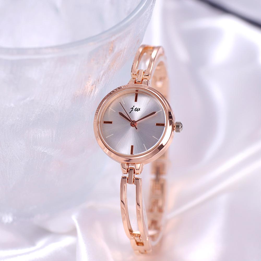 UTHAI CQ362 Einfache runde Damenuhr, hochwertiges Legierungs-Modearmband, Quarzuhr, leichte Luxusuhr, Geschenkuhren für Frauen