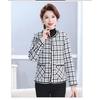 Fashion mother's versatile short Xiaoxiangfeng jacket middle-aged women's clothing autumn and winter clothing new velvet top cardigan