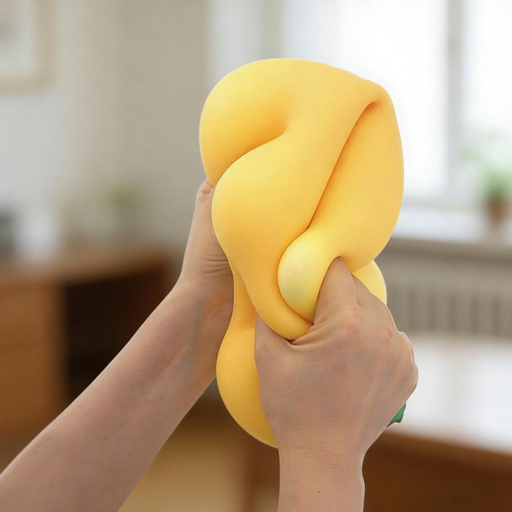 Stretchy Banana Fidget Toys Jumbo 17.72 Inch Stretchy Slow Rising Toy Lightweight Realistic for Students and Professionals