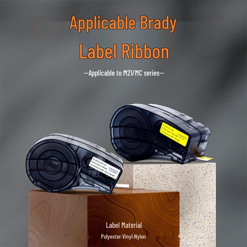 Compatible Vinyl Tape Ribbon for Brady BMP21PLUS: Models M21-500-499/595/488