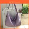 Trendy Gender-neutral Canvas Shoulder Bag Lightweight Large Capacity For Daily Use