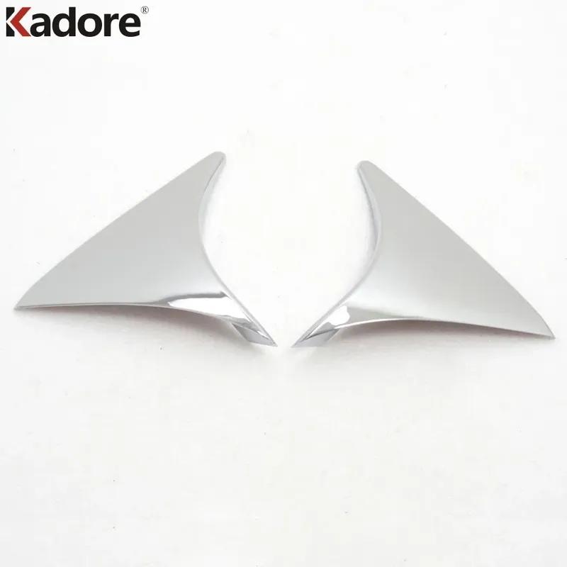 For Mazda 3 Mazda3 Axela 2014 2015 Hatchback Chrome Rear Window Cover Trim Side Wing Spoiler Frame Trims Car Accessories