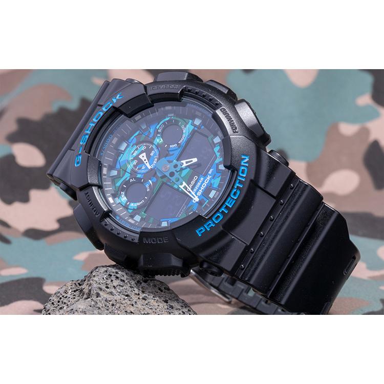 CASIO Women's G-SHOCK Blue Watch GA-100CB-1 GA-100CB-1