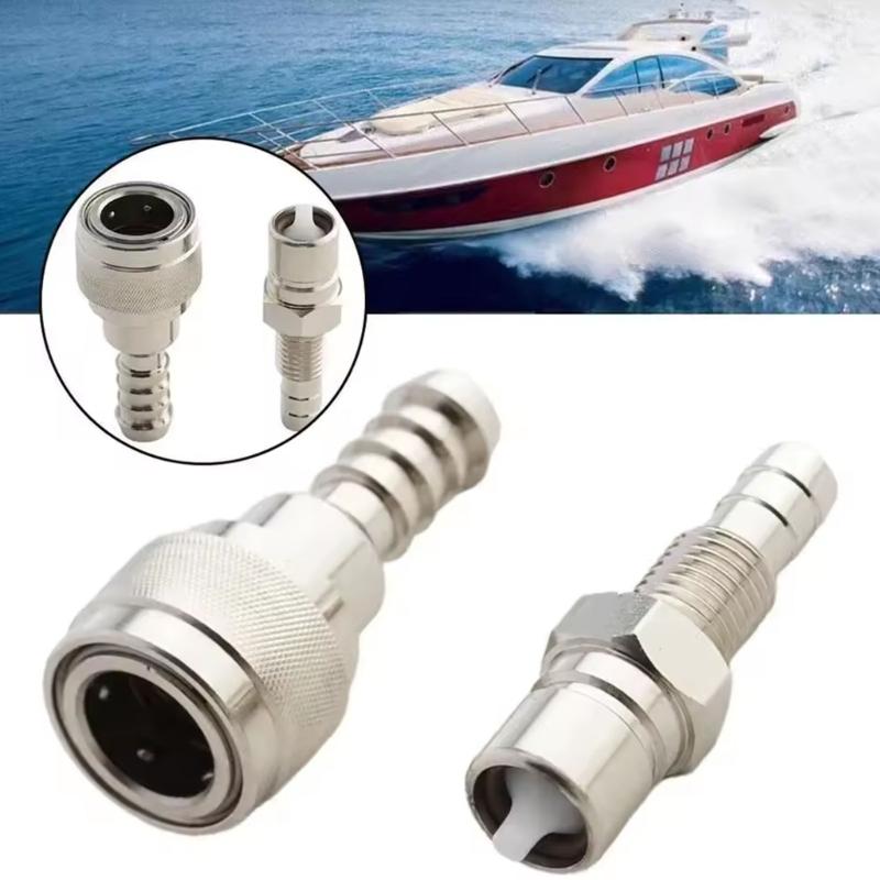 Outboard Engine Fuel Hose Connectors 3B2-70250-1 3B2-70260-1 Male Female Marine Engine Fuel Line Connector for Vehicle