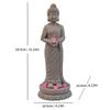 JYL TS/071,Buddha Mini Landscape Resin Statue Solar Light Zen Buddha Decor for Outdoor Garden Night Lamp