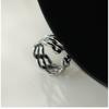 Adjustable Open Ring Men Women Minimalist Geometric Double Band Wave Design Plated Retro Chic Jewelry