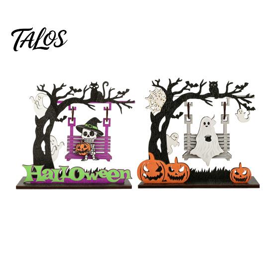 Spooky Home Indoor Accents Funny Halloween Desktop Swing Decor, Decor for Living Room Cute Gifts Kids Tabletop, Gothic Fall Themed Ornament,