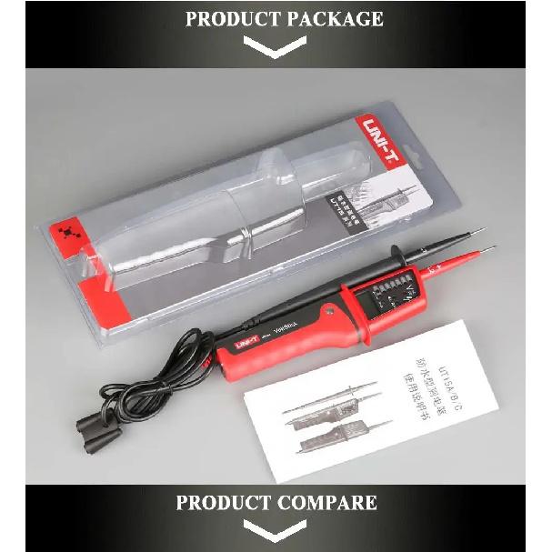 UNI-T UT15C Waterproof Digital Voltage Meter 0V~690V AC/DC Voltage Testers LCD Display Auto Range Phase Rotation voltage tester