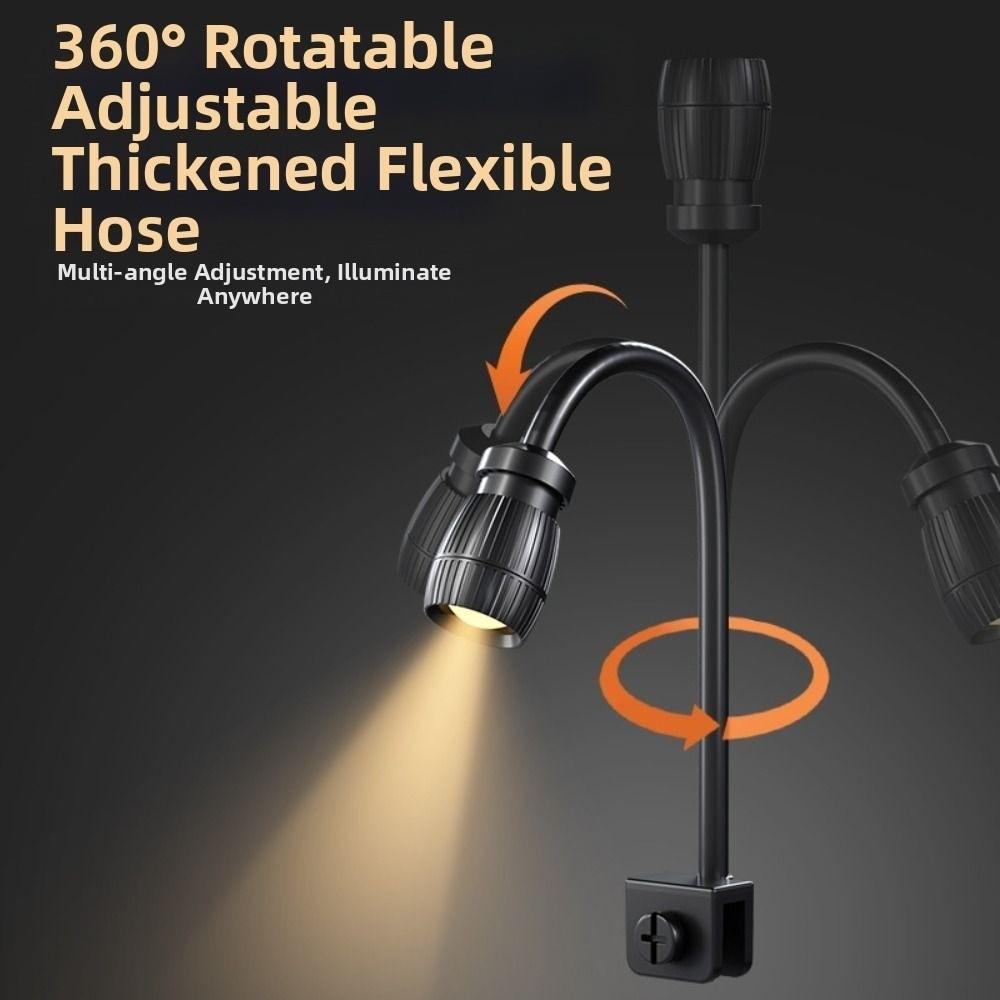 Adjustable Zoom Mini Clip-on Aquarium Lamp Adjustable Focus Spotlight Aquarium Accessories