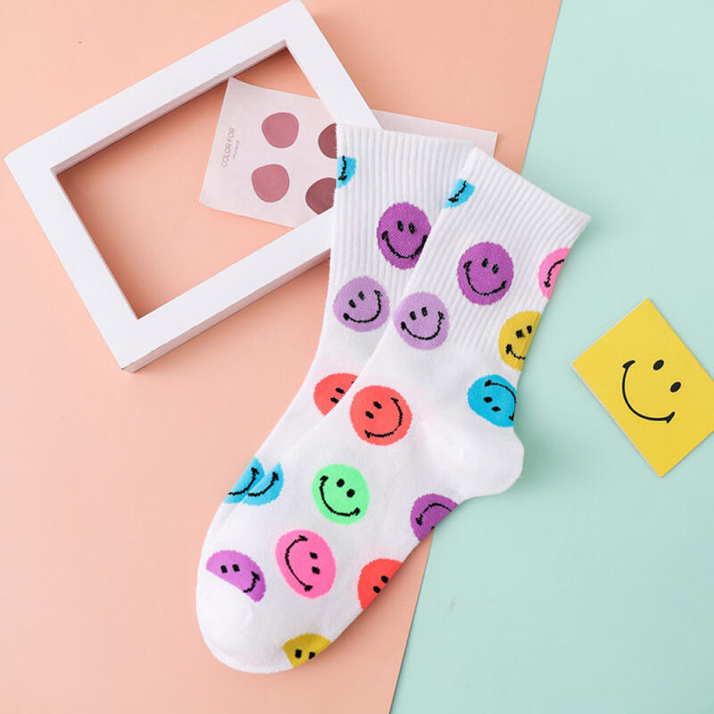 Hailey Happy Smile No-Compression Socks Golji Socks