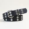 Punk Double-Breasted Heavy Metal Belt Jeans Decorative Belt Air Eye Belt