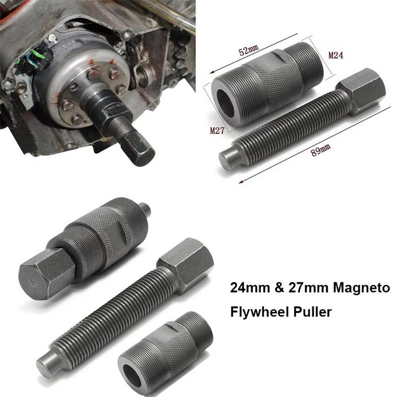 Motorcycle Magneto Puller Double End Motorcycle Flywheel Turning Tool Magneto Puller ATV Tool Repair Flywheel Puller For Most