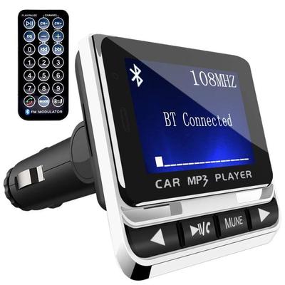 Didelis LCD ekranas, belaidis FM siųstuvas „Bluetooth“ automobilinis muzikos grotuvas, tinkamas TF / SD / MMC / MP3 / CD / DVD
