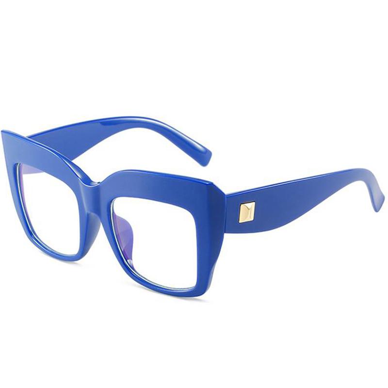 Prescription Corrective Glasses Blue Light Retro Spectacle Square Rectangular Screen Oversize Computer Premium Classic Luxury Protection Spectacle