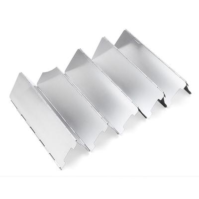 Parabrezza pieghevole a 10 piastre per fornelli da campeggio all'aperto Fornello a gas Schermi antivento Parabrezza