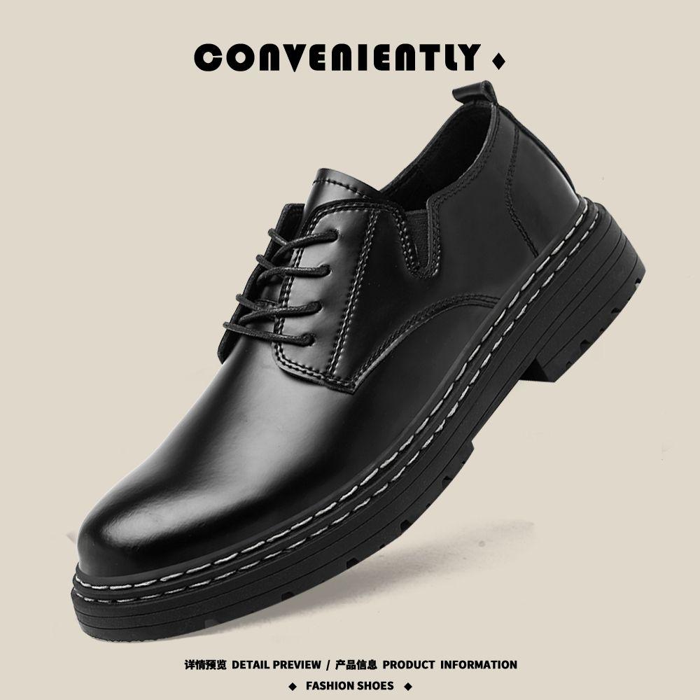 Британская кожаная обувь. Мужская рабочая обувь. Низкие ботинки martin. 43 — фото 2