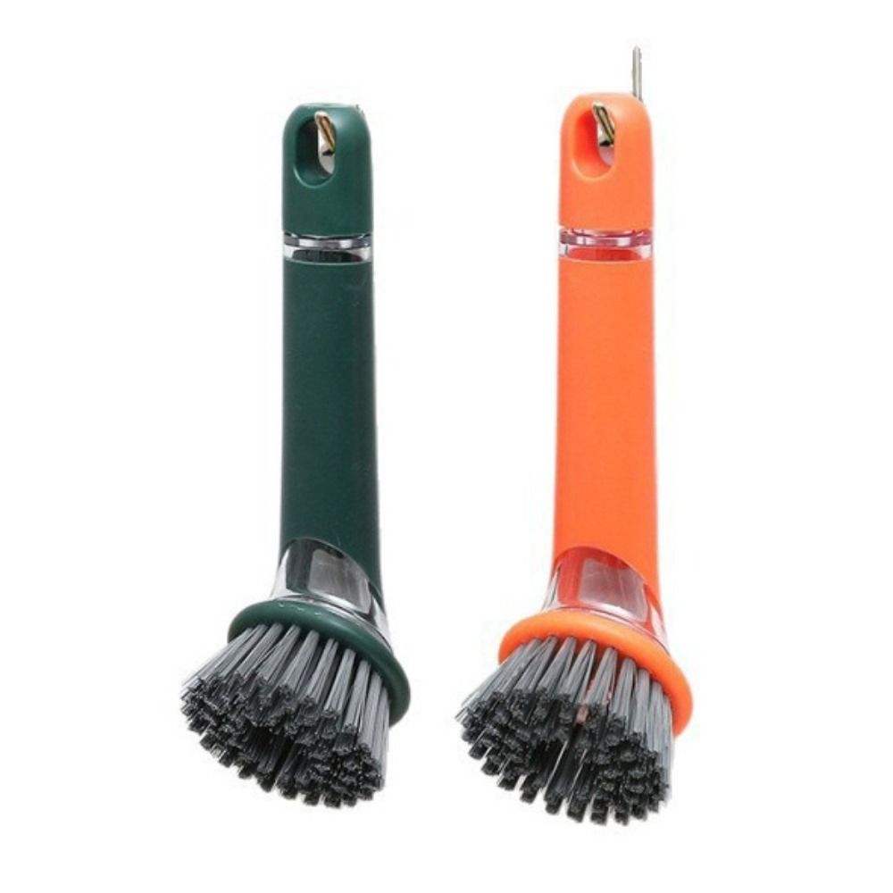 Creative Automatic Liquid Dishwashing Brush Non-Slip Cookware Cleaner Brush  Sink Cleaning