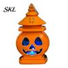 Halloween Pumpkin Lamp Castle Lantern, Handheld Glowing Jack O Lantern Hanging Decor for Kids, Spooky Party Decoration Prop, Night Light Toy Kids