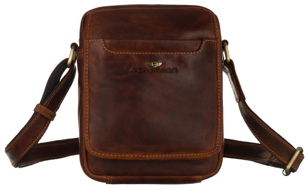 Men's leather shoulder bag - Peterson