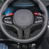 Carbon Fiber Steering Wheel Trim Cover with Heated Hole For BMW M2 M3 M4 G80 G82