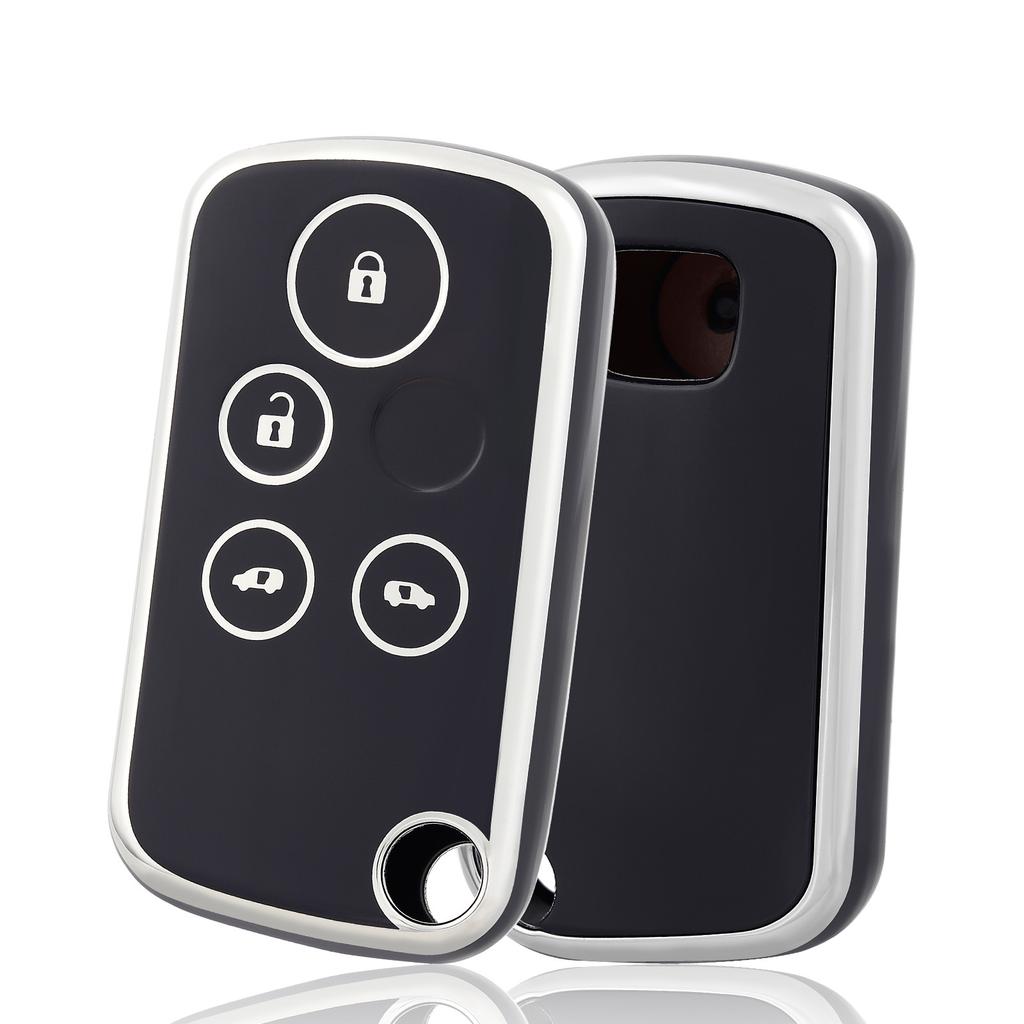 4 Buttons TPU Car Key Case Cover Shell Keychain For Honda CRV HRV Jazz Odyssey Civic Fit Accord For Acura TL TSX ZDX RSX CRZ