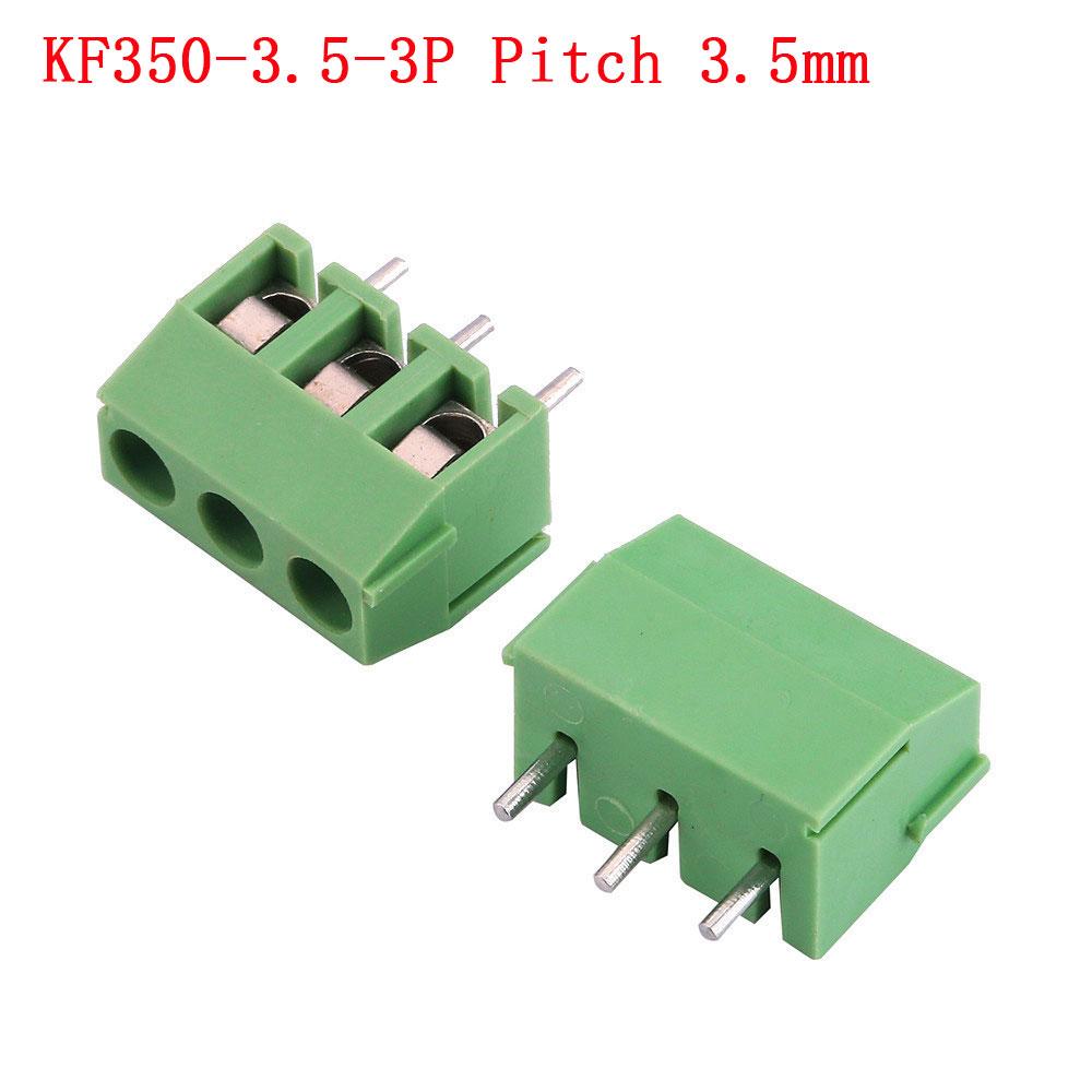 KF103/126/128/301/350/396-2pinový/3pinový rozteč 2,54/3,5/3,81/3,96/5,0/7,5 mm bloková spojovací svorkovnice šroubového typu PCB šroubová svorkovnice