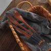 3-teiliges Holzbesteck-Set Holz Tragbares Set Essstäbchen Löffel Gabel Geschirr Für Brei, Suppe, Kaffee, Müsli, Nudeln Teile