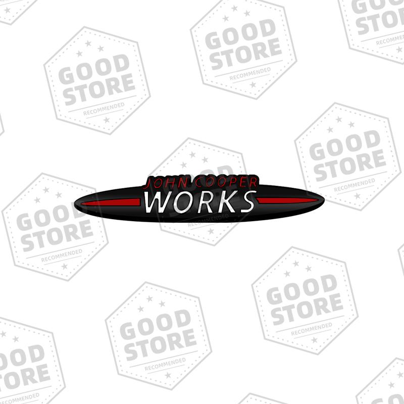 BFZ1 Metal Car Body John Cooper Works Badge 3D Front Grill Emblem Rear Trunk Sticker For Mini Cooper S R55 R56 R60 R61 Auto Accessory