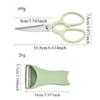 Kitchen Scissors and Peeler Set 3 in 1 Standable Stainless Steel Household Scissors Food Scissors and Melon Planer Accessories