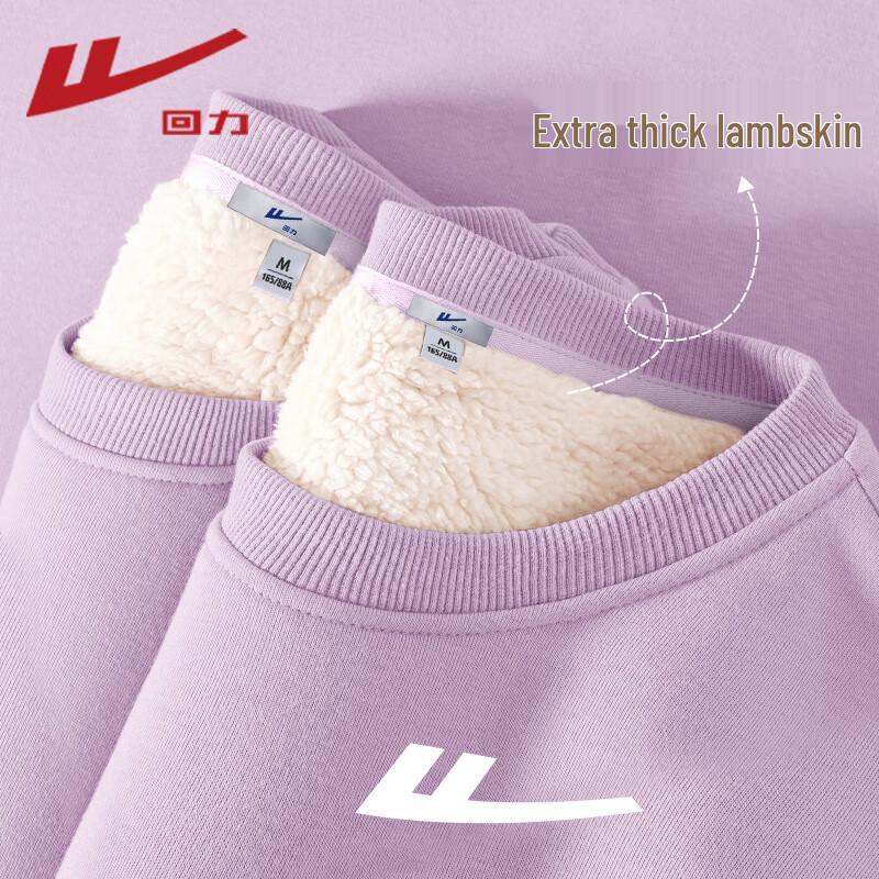 Warrior Women's Thick Fleece-Lined Lamb Velvet Crewneck Sweatshirt