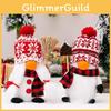 Cute Fabric Christmas Snowman With Colorful Knit Cap For Joyful Holiday Celebrations